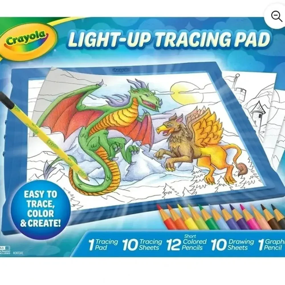 Crayola Light-Up Tracing Pad, Blue, Colored Pencils, Arts & Craft Supplies, Art